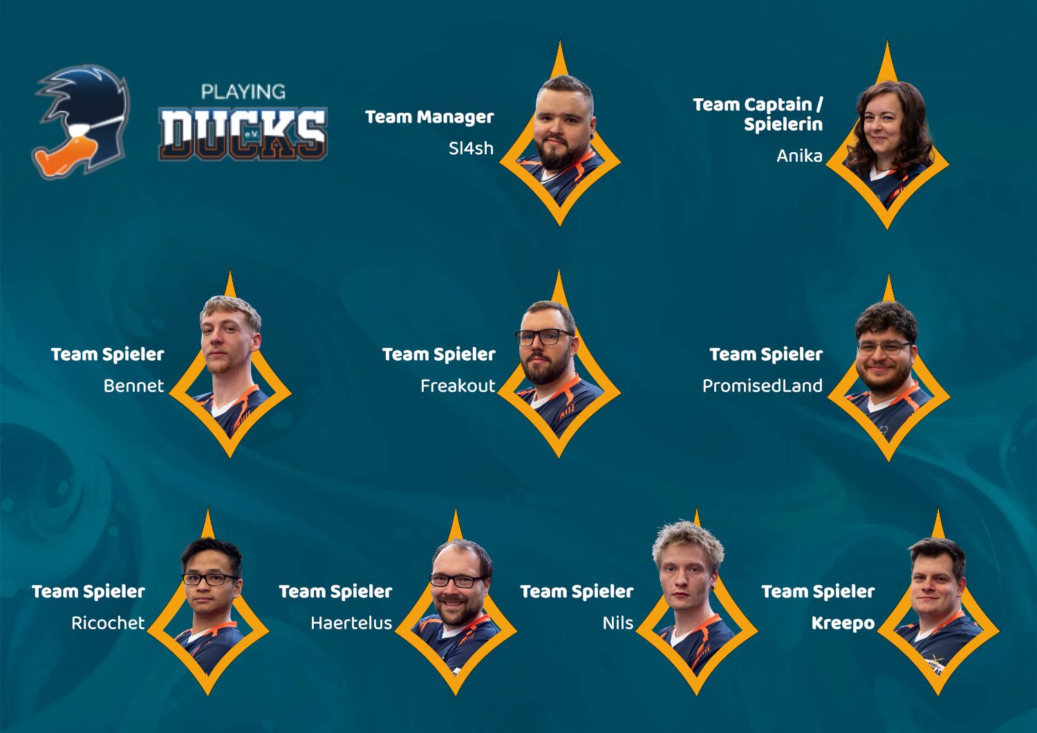 Playing Ducks-Teambild